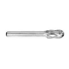 3_8in Cylindrical Ball Nose Aluminium Cut Carbide Burr Carded