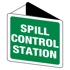 Spill Control Station, 225 x 225mm Off Wall, Poly