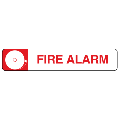 Fire Alarm, 300 x 100, Self Adhesive