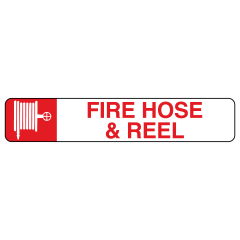 Fire Hose & Reel, 300 x 100, Self Adhesive