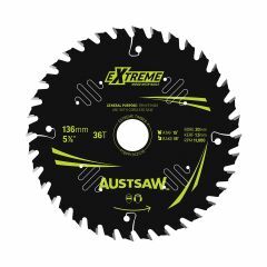 Austsaw Extreme_ Wood with Nails Blade 136mm x 20_16 Bore x 36 T 
