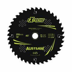 Austsaw Extreme_ Wood with Nails Blade 255mm x 30 Bore x 40 T Thi