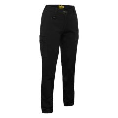 Bisley BPLC6008 Women's Stretch Cotton Cargo Pants_ Black