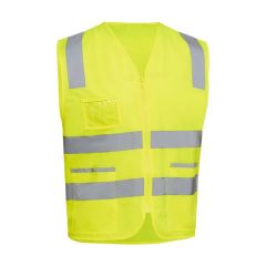 Bisley BV0341T HiVis Reflective Taped Safety Zip Front Vest with 