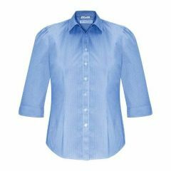 Biz Collection S812LT Ladies Euro 3_4 Sleeve Shirt_ Blue