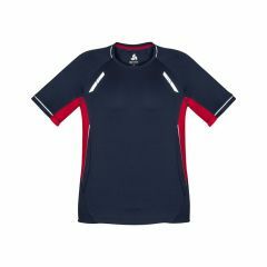 Biz Collection T701MS Mens Renegade Short Sleeve Tee_ Navy_Red_Si