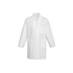 Biz Collection Unisex Classic Lab Coat White