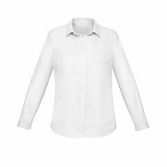Biz Corporates RS968LL Womens Charlie Long Sleeve Shirt_ White