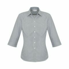 Biz Ladies Ellison 3_4 Sleeve Shirt Silver