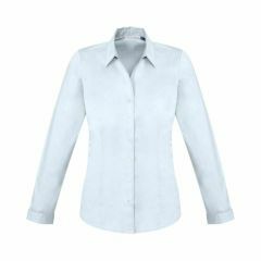 Biz Ladies Monaco Long Sleeve Shirt White