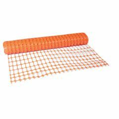 Dynamac Orange Heavy Duty Plastic Barrier Mesh_ 50m x 1m