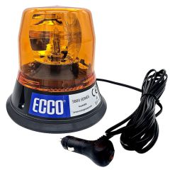 Ecco 5800 Series 12V Magnetic Base Rotating Beacon_ Amber Lens _B