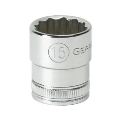 GearWrench 80482 6mm 3_8” Drive 12 Pt_ Standard Metric Socket