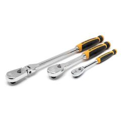 GearWrench 81203T 3 Pc_ 1_4” _ 3_8” Drive 90_Tooth Dual Material 