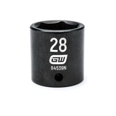 GearWrench 84539N 28mm 1_2” Drive Metric 6 Pt_ Standard Impact So