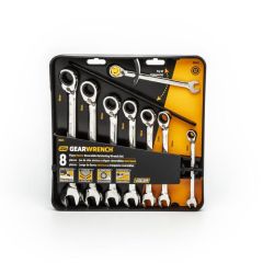 GearWrench 9543 8 Piece 72_Tooth 12 Point Reversible Ratcheting C