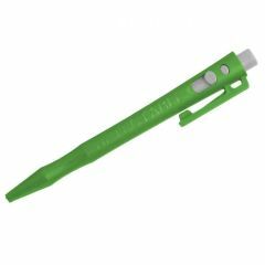 HD Metal Detect_ Retractable Pen_ BLACK Gel Ink_ Green Housing_ W