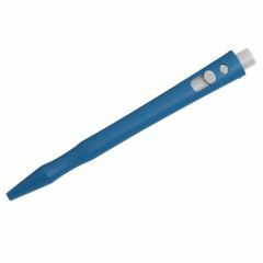 HD Metal Detect_ Retractable Pen_ BLUE Gel Ink_ Blue Housing_ Whi