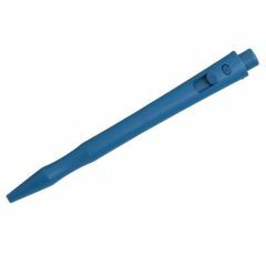 HD Metal Detect_ Retractable Pen_ RED Std Ink_ Blue Housing_ Blue