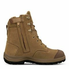 Oliver  190mm Zip Side L_Up Safety Boot Scuff Cap_ Beige