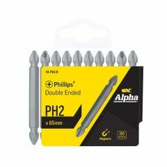 PH2 x 65mm Phillips Double End Bit _ Handipack _x10_
