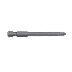 PH2 x 75mm Phillips Ribbed Power Bit Carded