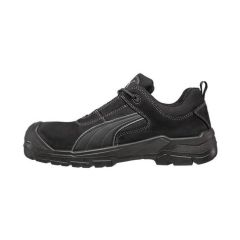 PUMA 640427 Lace Up Safety Shoe with Scuff Cap_ Black