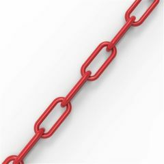 Plastic Chain_ Red_ 6mm x 25m Roll