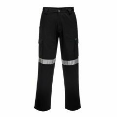 Portwest Lightweight Cotton Drill Cargo Pants With Reflective Tap