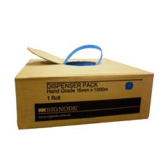 SIGNODE Poly Strapping _ Hand Roll _ 15mm x 1000m _ Blue