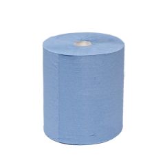 TruPrep 1 Ply Blue Hard Wipe Roll_ 20cm x 304m