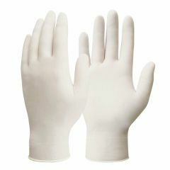 Latex Disposable Gloves, White - Light Powder, Box of 100