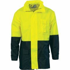 DNC 3877 190D Rain Jacket, Yellow/Navy