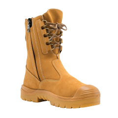Steel Blue 342099 COLLIE L/U Zip-Sided Safety Boot, Nitrile/Bumpcap, Wheat