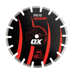 OX Professional PA10 Abrasive (Asphalt) Segmented Blade - 14" (350mm)