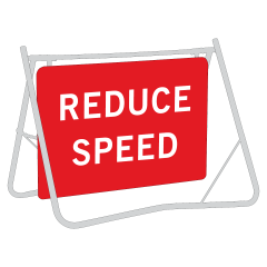 Reduce Speed, 900 x 600mm Metal, Class 1 Reflective, Sign Only