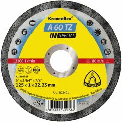 KLINGSPOR Cutting off wheel - (A46TZ) Special/Flat/13300rpm/INOX, Hard GRIT, 115 x 1.6 x 22mm