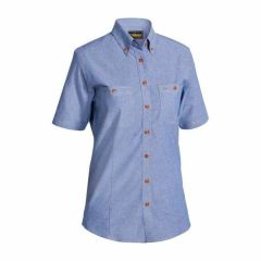 Bisley B71407L Womens Chambray Short Sleeve Shirt