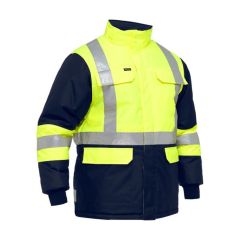 Bisley BJ6450T Hi Vis Two Tone X Pattern Reflective Freezer Jacke