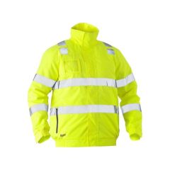 Bisley BJ6770T 300D Hoop Relfective Hi Vis Wet Weather Bomber Jac