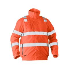 Bisley BJ6770T 300D Hoop Relfective Hi Vis Wet Weather Bomber Jac