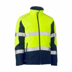 Bisley BJ6829T Taped Two Tone Hi Vis Puffer Jacket_ Yellow_Navy