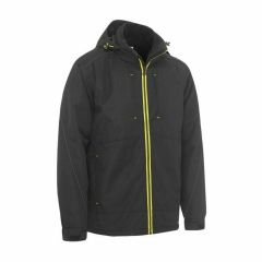 Bisley BJ6943 Flex _ Move Heavy Duty Wet Weather Dobby Jacket_ Bl