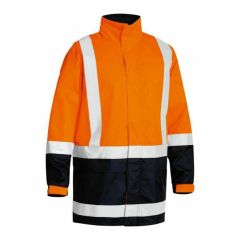 Bisley BJ6966T H Reflective Rain Shell Jacket_ Org_Navy