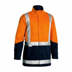 Bisley BJ6970T 310gsm H Reflective Cotton Drill 3 in 1 Jacket_ Or