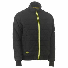 Bisley BJ6976 Quilted Bomber Jacket_ Black