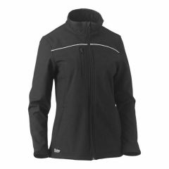 Bisley BJL6060 310gsm Womens Softshell Jacket_ Black