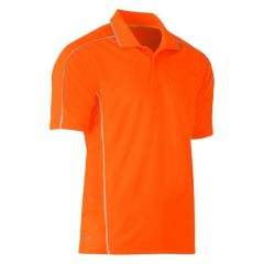 Bisley BK1425 Cool Mesh Reflective Piping Polo Shirt_ Short Sleev