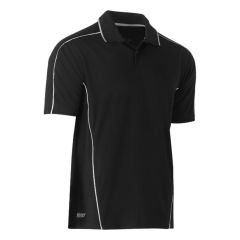 Bisley BK1425 Cool Mesh Reflective Piping Polo Shirt_ Short Sleev