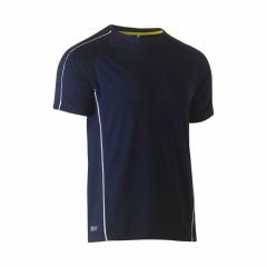 Bisley BK1426 Cool Mesh Tee w_ Reflective Piping_ Navy